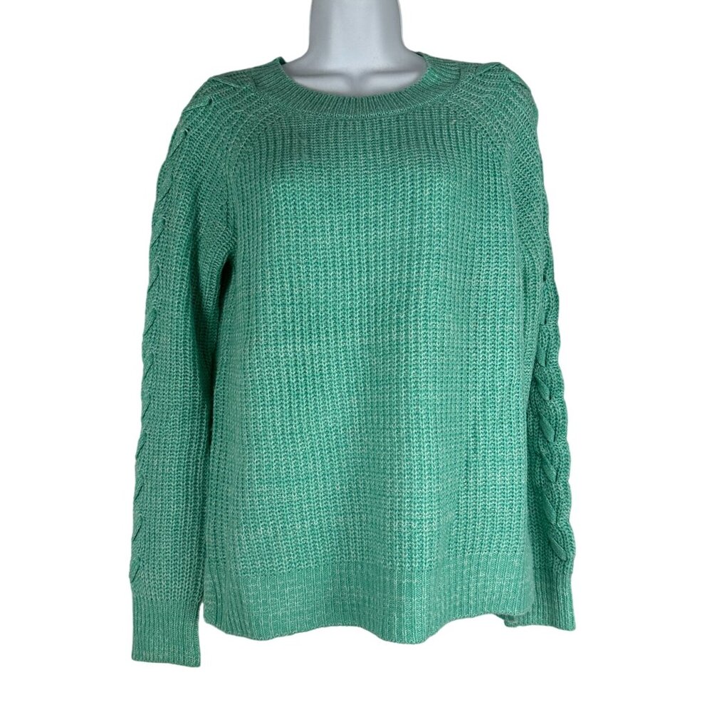 SO Women's Green Crew Neck Sweater